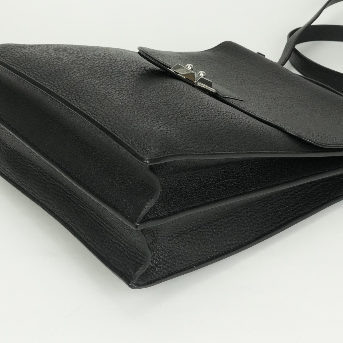 エルメス HERMES サックアデペッシュDPLG サックアデ ペッシュ DPLG バッグ ショルダーバッグ フィヨルド ノワール ブラック 黒 シルバー金具 ビジネスケース