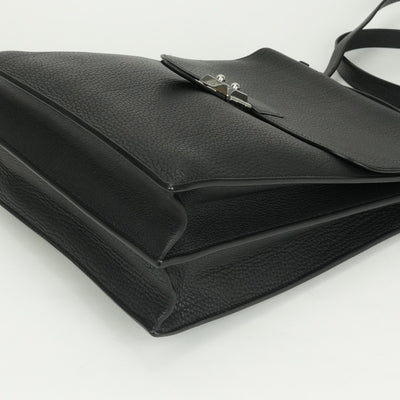 エルメス HERMES サックアデペッシュDPLG サックアデ ペッシュ DPLG バッグ ショルダーバッグ フィヨルド ノワール ブラック 黒 シルバー金具 ビジネスケース