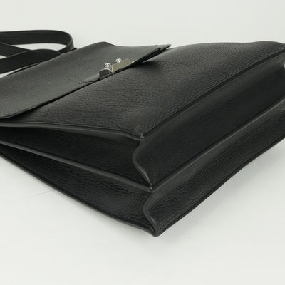エルメス HERMES サックアデペッシュDPLG サックアデ ペッシュ DPLG バッグ ショルダーバッグ フィヨルド ノワール ブラック 黒 シルバー金具 ビジネスケース