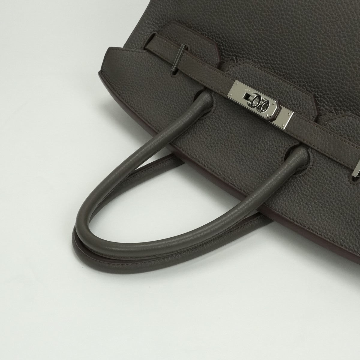 HERMES HERMES Birkin 35 Birkin 35 Bag Tote Bag Etain Gray Gray Silver Hardware Handbag