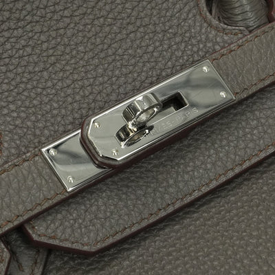 HERMES HERMES Birkin 35 Birkin 35 Bag Tote Bag Etain Gray Gray Silver Hardware Handbag