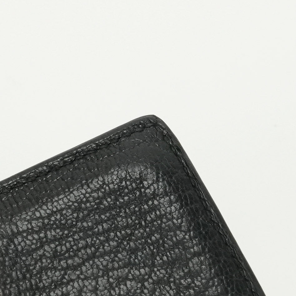 HERMES HERMES Bearn mini Bearn Mini Wallet Bifold Wallet Mini Wallet Mini Wallet Chevre Noir Black Silver Hardware
