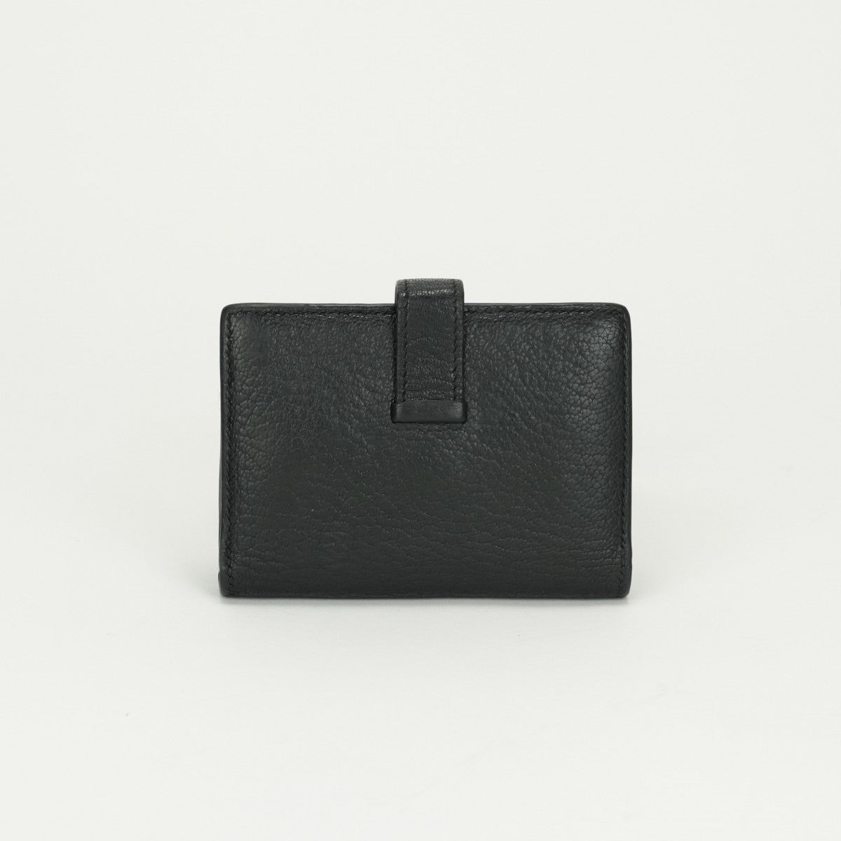 HERMES HERMES Bearn mini Bearn Mini Wallet Bifold Wallet Mini Wallet Mini Wallet Chevre Noir Black Silver Hardware