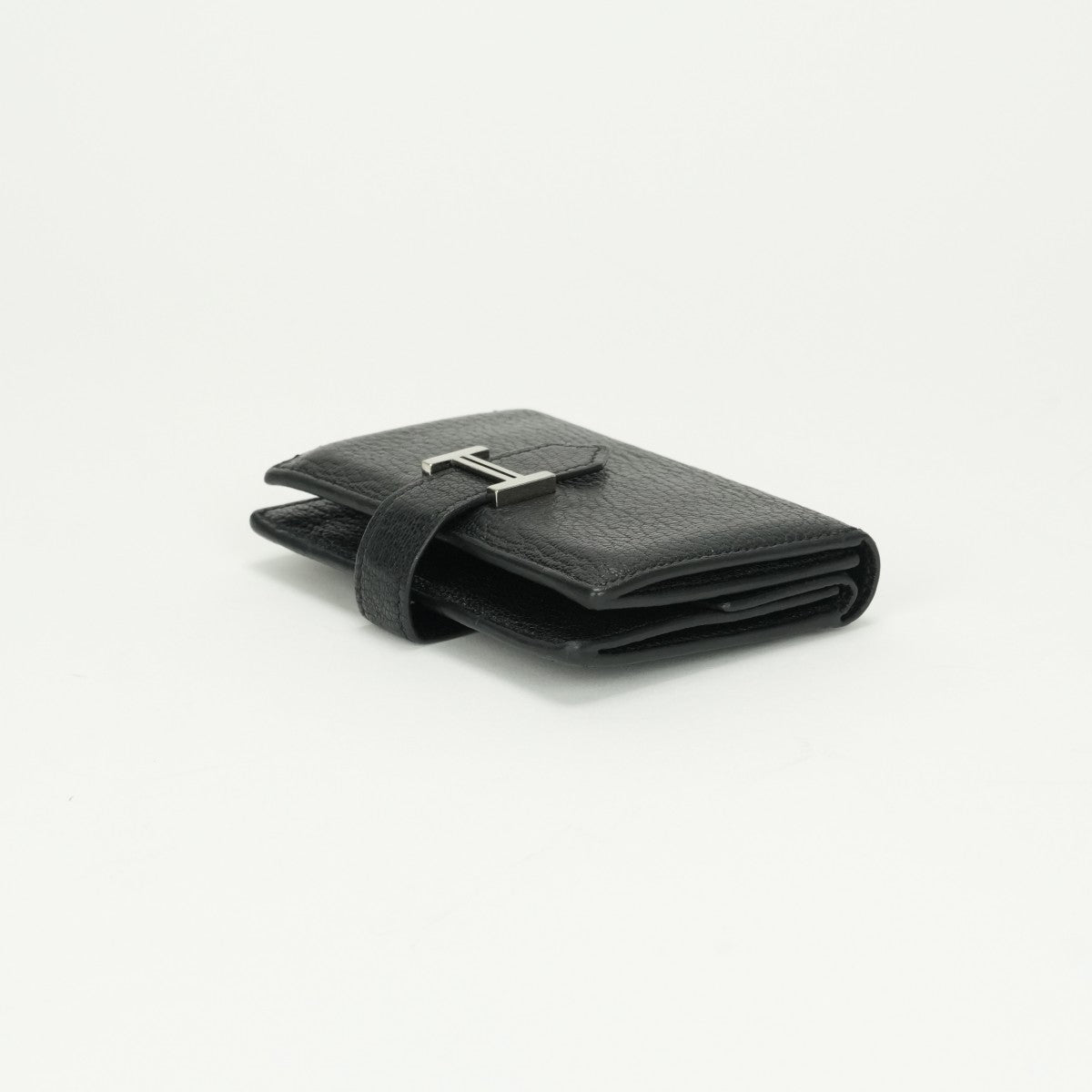 HERMES HERMES Bearn mini Bearn Mini Wallet Bifold Wallet Mini Wallet Mini Wallet Chevre Noir Black Silver Hardware