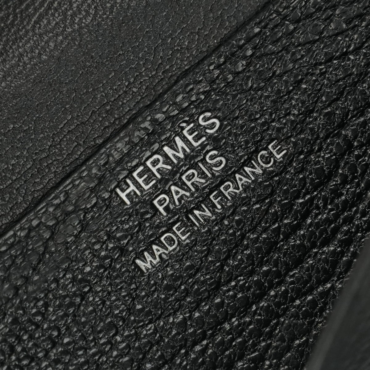 HERMES HERMES Bearn mini Bearn Mini Wallet Bifold Wallet Mini Wallet Mini Wallet Chevre Noir Black Silver Hardware