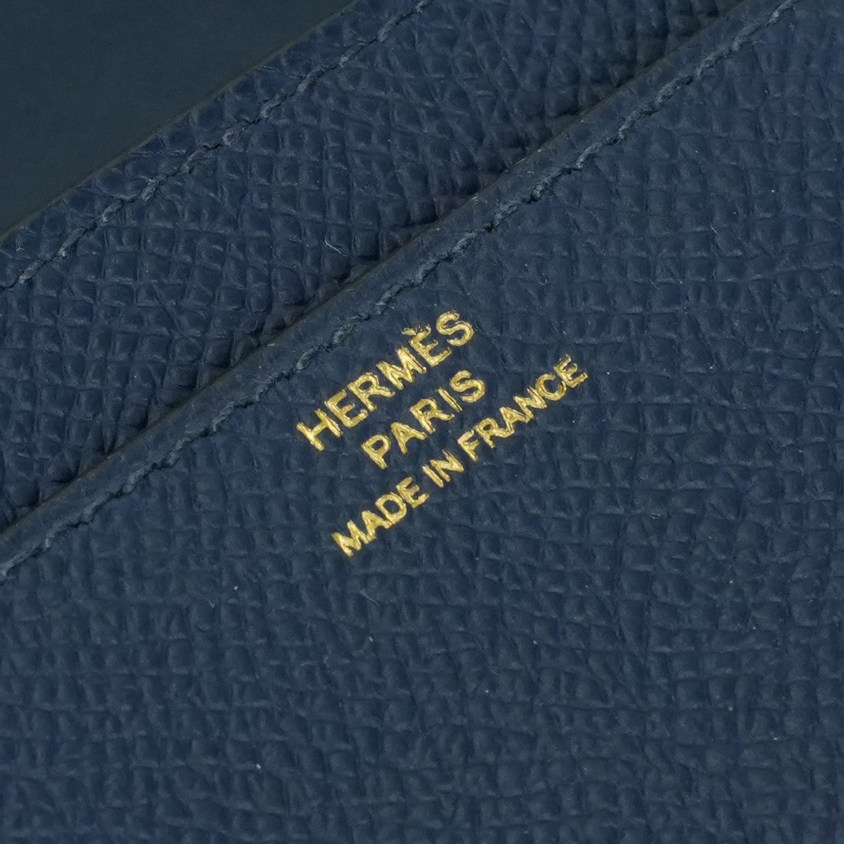 エルメス HERMES コンスタンスロングトゥーゴー コンスタンスロング トゥーゴー 財布 長財布 ロングウォレット エプソン ブルーネイビー ブルー ネイビー 青 紺 ゴールド金具 ヴォーエプソン