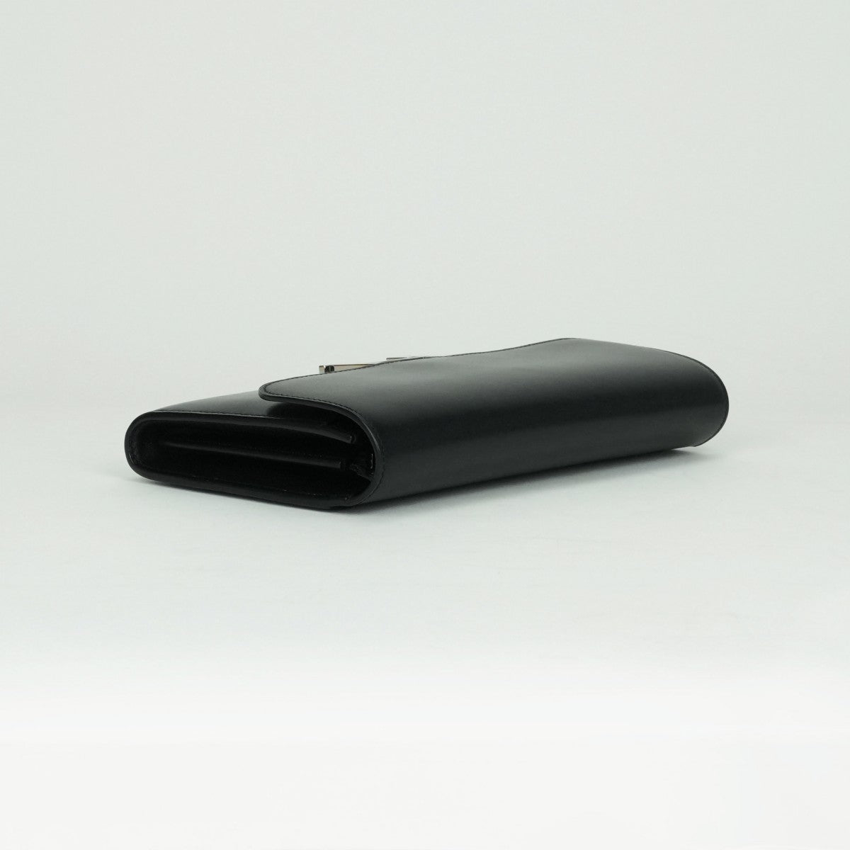 HERMES HERMES Constance long Constance long Wallet Long Wallet Long Wallet Box Calf Noir Black Silver Metal Fittings