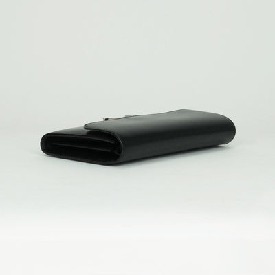 HERMES HERMES Constance long Constance long Wallet Long Wallet Long Wallet Box Calf Noir Black Silver Metal Fittings