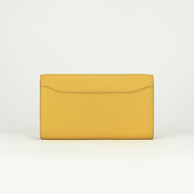 エルメス HERMES コンスタンスロングトゥーゴー コンスタンスロング トゥーゴー 財布 長財布 ロングウォレット エバーカラー サン イエロー 黄色 シルバー金具 エヴァーカラー