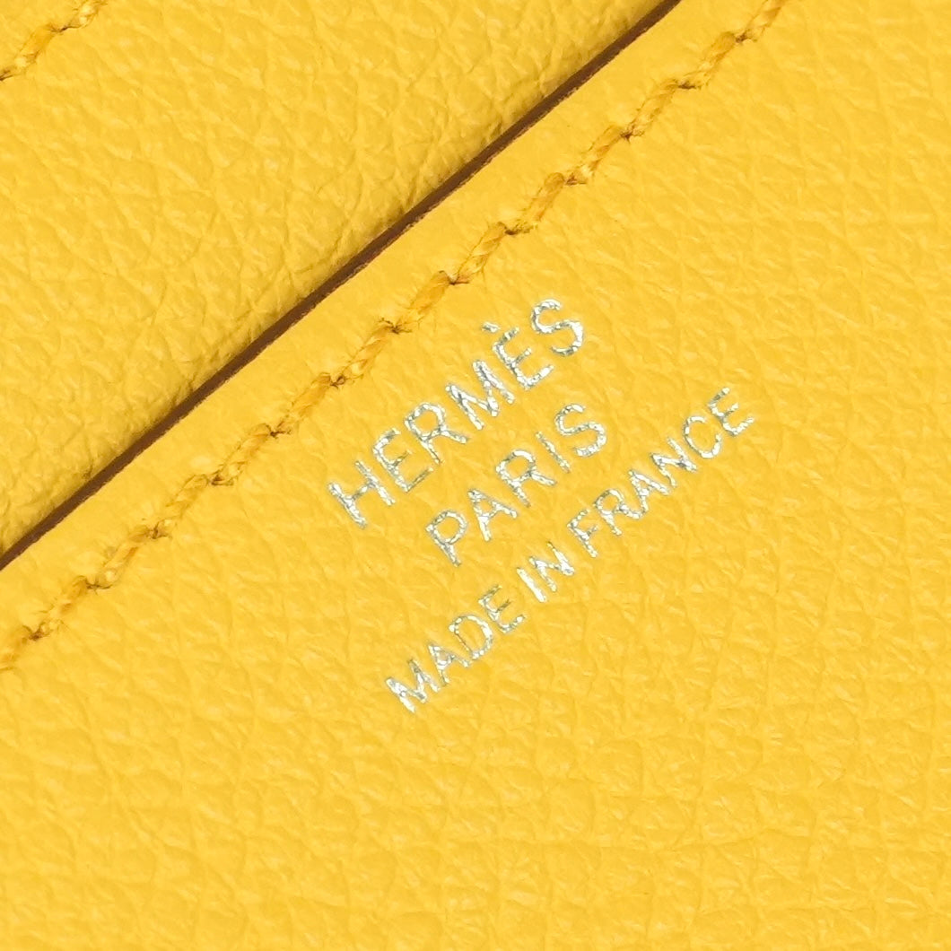 エルメス HERMES コンスタンスロングトゥーゴー コンスタンスロング トゥーゴー 財布 長財布 ロングウォレット エバーカラー サン イエロー 黄色 シルバー金具 エヴァーカラー