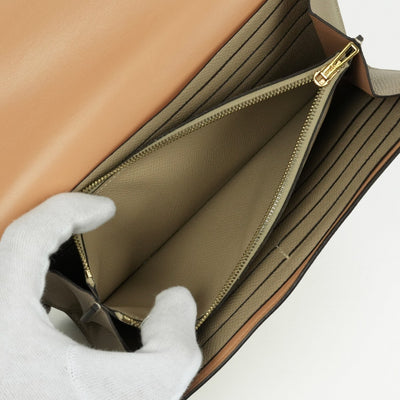 エルメス HERMES コンスタンスロング コンスタンス ロング ヴェルソ 財布 長財布 ロングウォレット エプソン トレンチ ナチュラル ベージュ系 ブラウン系 茶 ゴールド金具 ヴォーエプソン