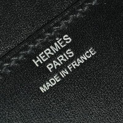 エルメス HERMES コンスタンスロング コンスタンス ロング 財布 長財布 ロングウォレット ボックスカーフ ノワール ブラック 黒 シルバー金具