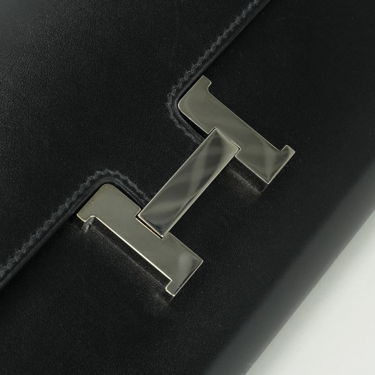 エルメス HERMES コンスタンスロング コンスタンス ロング 財布 長財布 ロングウォレット ボックスカーフ ノワール ブラック 黒 シルバー金具