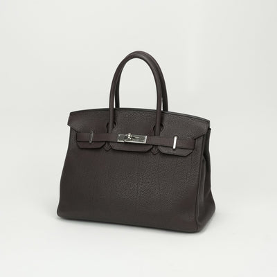 HERMES HERMES Birkin 30 Birkin 30 Tote bag Togo Chocolat Chocolat Brown Brown Silver hardware