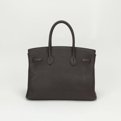 HERMES HERMES Birkin 30 Birkin 30 Tote bag Togo Chocolat Chocolat Brown Brown Silver hardware