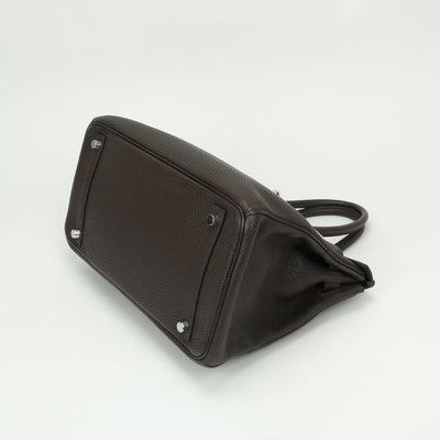 HERMES HERMES Birkin 30 Birkin 30 Tote bag Togo Chocolat Chocolat Brown Brown Silver hardware