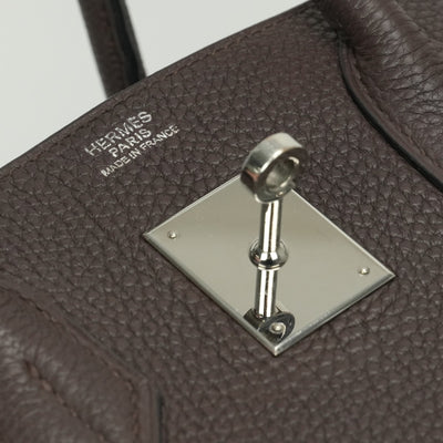 HERMES HERMES Birkin 30 Birkin 30 Tote bag Togo Chocolat Chocolat Brown Brown Silver hardware