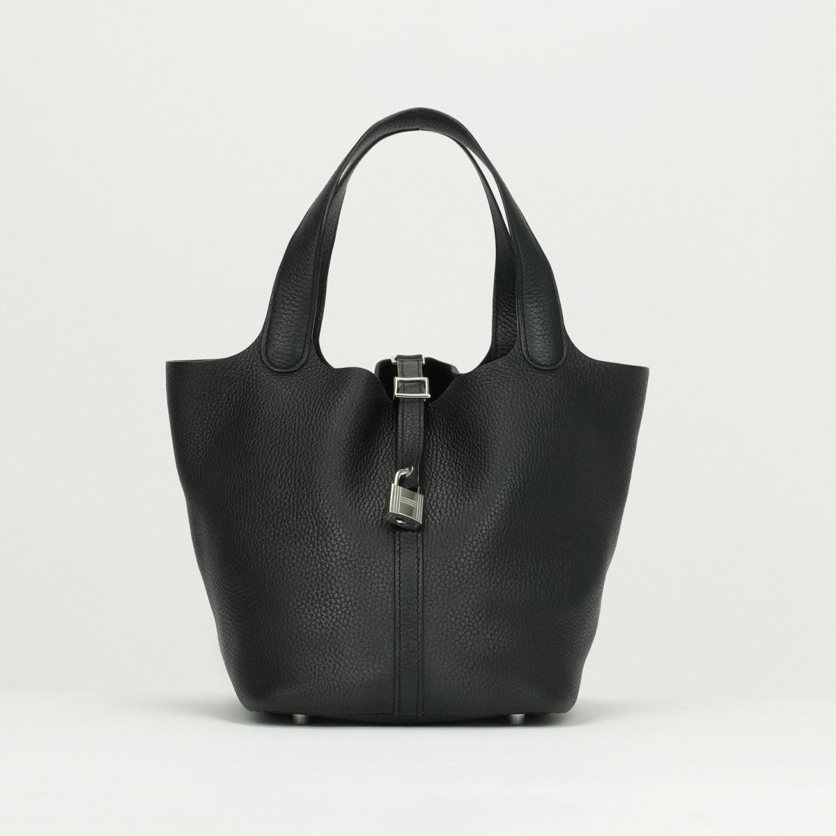 エルメス HERMES ピコタンロックMM ピコタンロック MM ピコタンロック22 バッグ トートバッグ トリヨンクレマンス ノワール ブラック 黒 シルバー金具