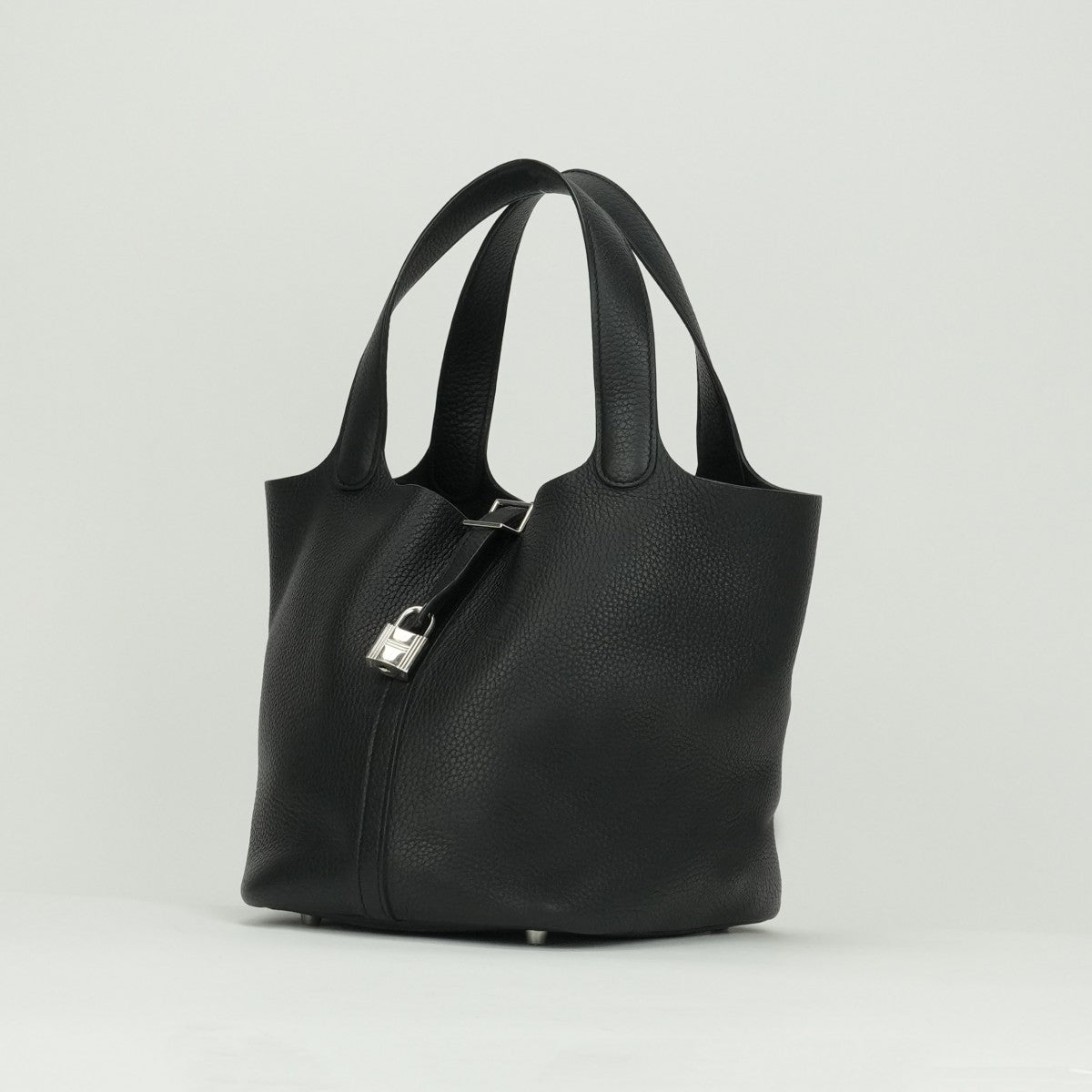 エルメス HERMES ピコタンロックMM ピコタンロック MM ピコタンロック22 バッグ トートバッグ トリヨンクレマンス ノワール ブラック 黒 シルバー金具