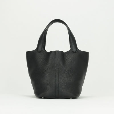 エルメス HERMES ピコタンロックMM ピコタンロック MM ピコタンロック22 バッグ トートバッグ トリヨンクレマンス ノワール ブラック 黒 シルバー金具