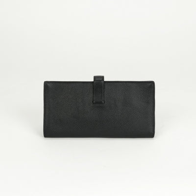 エルメス HERMES ベアンスフレ ベアン スフレ 財布 長財布 ロングウォレット エプソン ノワール ブラック 黒 ゴールド金具 ヴォーエプソン