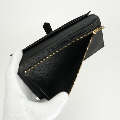 エルメス HERMES ベアンスフレ ベアン スフレ 財布 長財布 ロングウォレット エプソン ノワール ブラック 黒 ゴールド金具 ヴォーエプソン