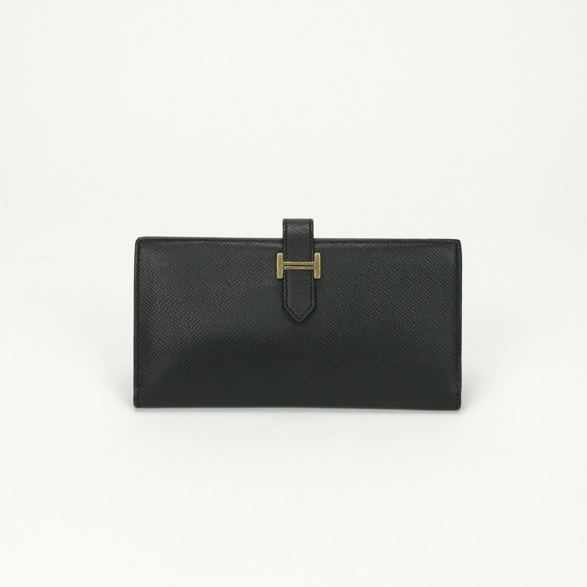 エルメス HERMES ベアンスフレ ベアン スフレ 財布 長財布 ロングウォレット エプソン ノワール ブラック 黒 ゴールド金具 ヴォーエプソン