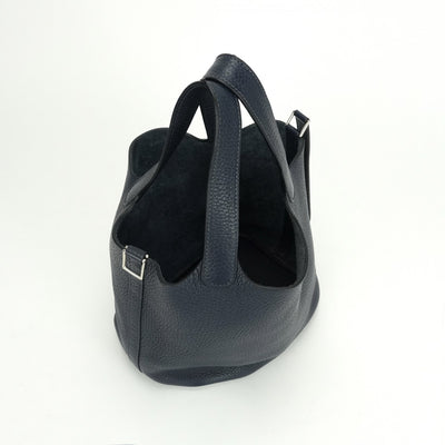 エルメス HERMES ピコタンロックPM ピコタンロック PM ピコタンPM ピコタンロック18 バッグ トートバッグ トリヨンクレマンス ブルーニュイ　Blue nuit ブルー　blue 青 シルバー金具