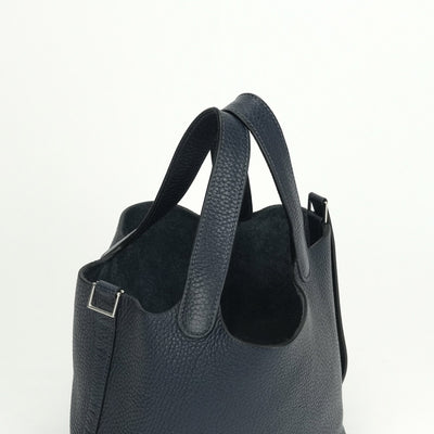 エルメス HERMES ピコタンロックPM ピコタンロック PM ピコタンPM ピコタンロック18 バッグ トートバッグ トリヨンクレマンス ブルーニュイ　Blue nuit ブルー　blue 青 シルバー金具