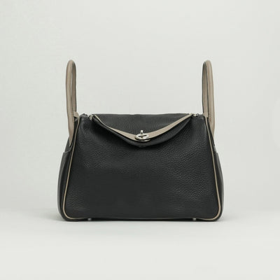 エルメス HERMES リンディ30 リンディ 30 バッグ トートバッグ ショルダーバッグ トリヨンクレマンス ノワール Noir エトゥープ Etoupe ブラック グレージュ Black 黒 シルバー金具