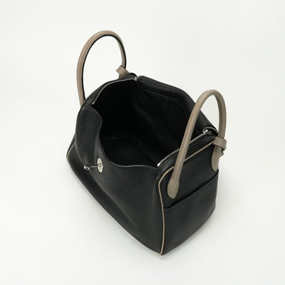 エルメス HERMES リンディ30 リンディ 30 バッグ トートバッグ ショルダーバッグ トリヨンクレマンス ノワール Noir エトゥープ Etoupe ブラック グレージュ Black 黒 シルバー金具