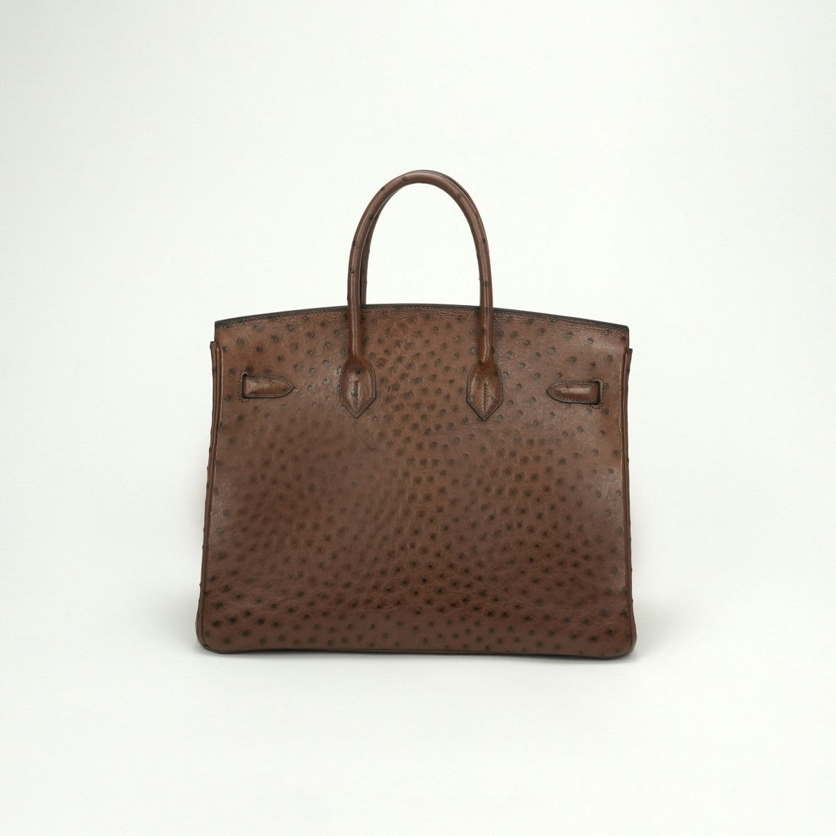 エルメス HERMES バーキン35 バーキン 35 バッグ トートバッグ オーストリッチ ブラウン Brown 茶 ゴールド金具 ハンドバッグ エキゾチック