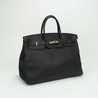HERMES HERMES Birkin 40 Birkin 40 Tote bag Togo Noir Black Gold hardware