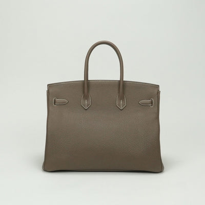 エルメス HERMES バーキン35 バーキン 35 バッグ トートバッグ トゴ エトゥープ Etoupe グレー ゴールド金具 トートバッグ