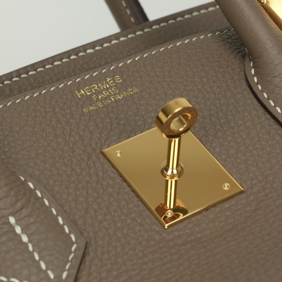 エルメス HERMES バーキン35 バーキン 35 バッグ トートバッグ トゴ エトゥープ Etoupe グレー ゴールド金具 トートバッグ