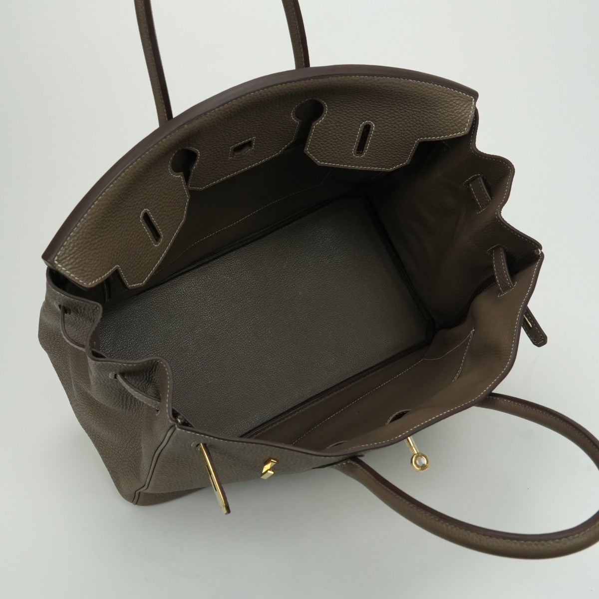 エルメス HERMES バーキン35 バーキン 35 バッグ トートバッグ トゴ エトゥープ Etoupe グレー Gray ゴールド金具 ハンドバッグ