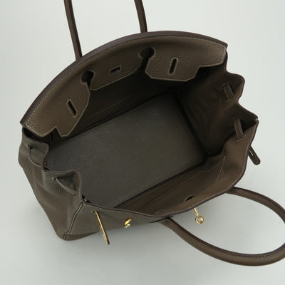 エルメス HERMES バーキン35 バーキン 35 バッグ トートバッグ トゴ エトゥープ Etoupe グレー Gray ゴールド金具 ハンドバッグ