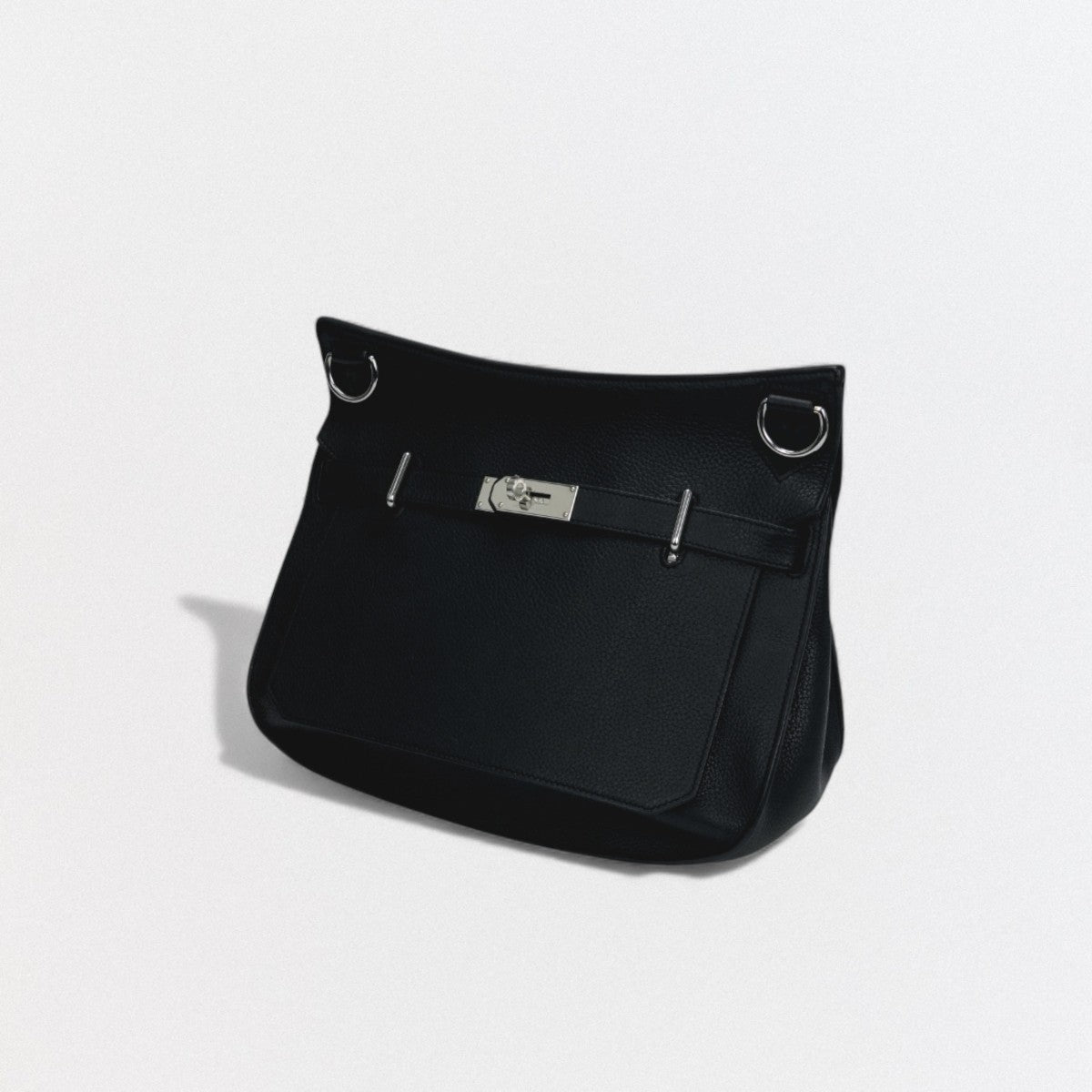 HERMES 爱马仕 Jypsiere 34 Jypsiere 34 包袋 单肩包 Taurillon Clemence Noir 黑色 银扣