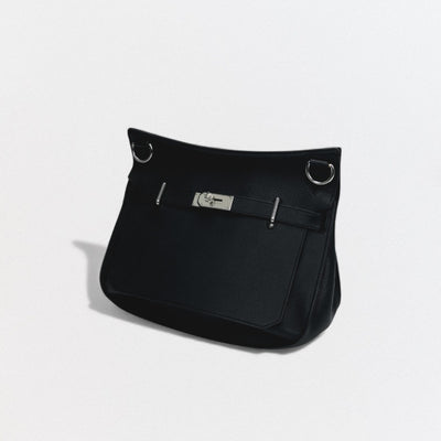 HERMES 爱马仕 Jypsiere 34 Jypsiere 34 包袋 单肩包 Taurillon Clemence Noir 黑色 银扣