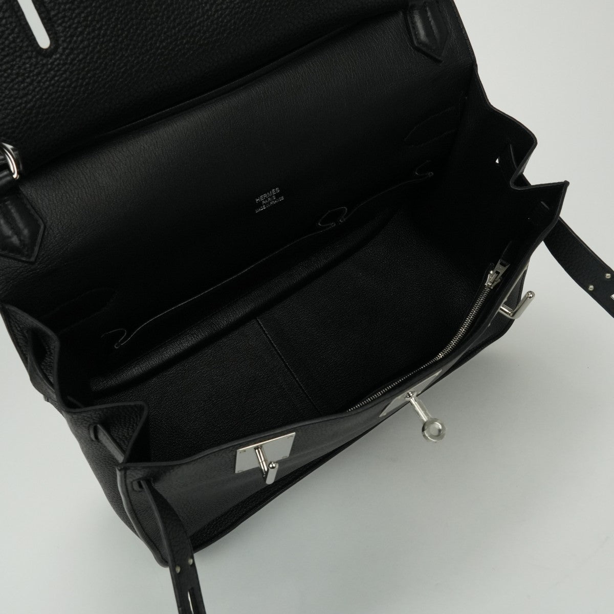 HERMES 爱马仕 Jypsiere 34 Jypsiere 34 包袋 单肩包 Taurillon Clemence Noir 黑色 银扣