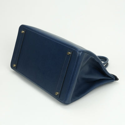 エルメス HERMES バーキン40 バーキン 40 バッグ トートバッグ アルデンヌ ブルーフランス Bleu France ブルー Blue 青 ゴールド金具 ハンドバッグ