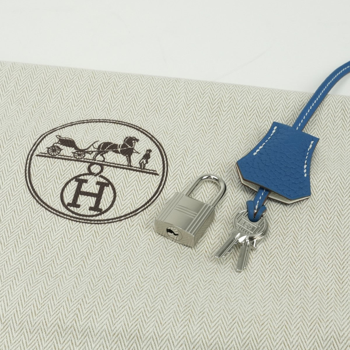 エルメス HERMES バーキン30 バーキン 30 バッグ トートバッグ トリヨンクレマンス ミコノス Mykonos ホワイト White ブルー blue 青 白 シルバー金具 バーキン トートバッグ バイカラー