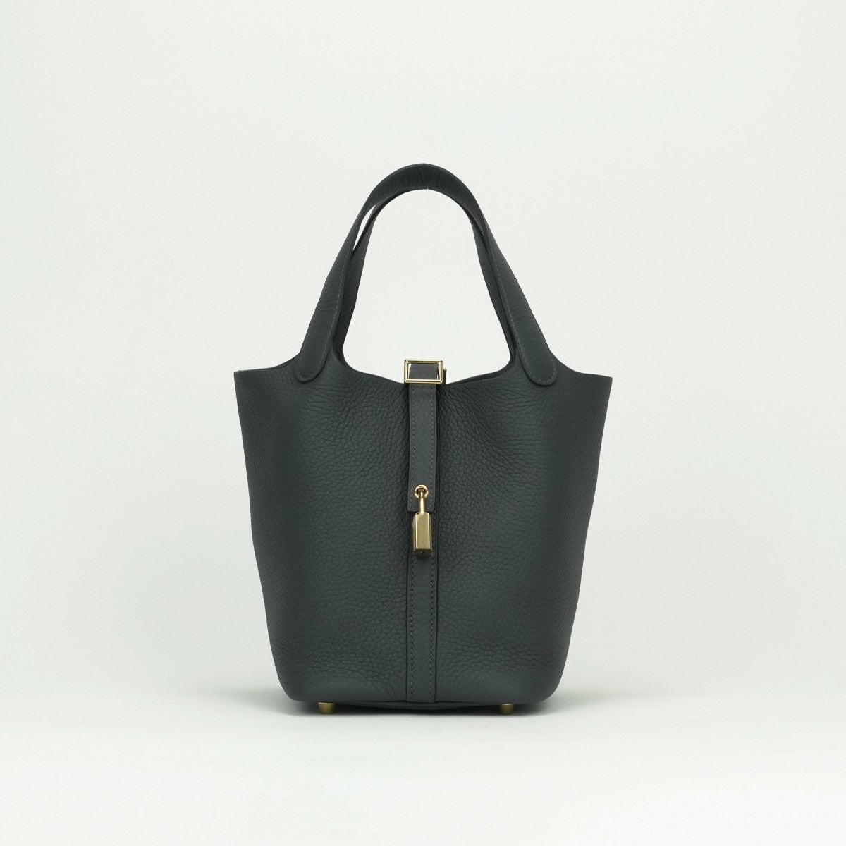 HERMES HERMES Picotin lock PM Picotin lock PM Picotin lock 18 Tote bag Toryon Clemence Grimisti Grimisti Grey Gold hardware