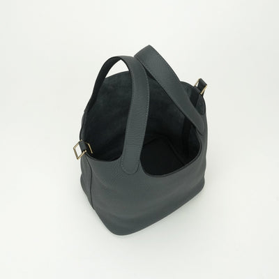 HERMES HERMES Picotin lock PM Picotin lock PM Picotin lock 18 Tote bag Toryon Clemence Grimisti Grimisti Grey Gold hardware