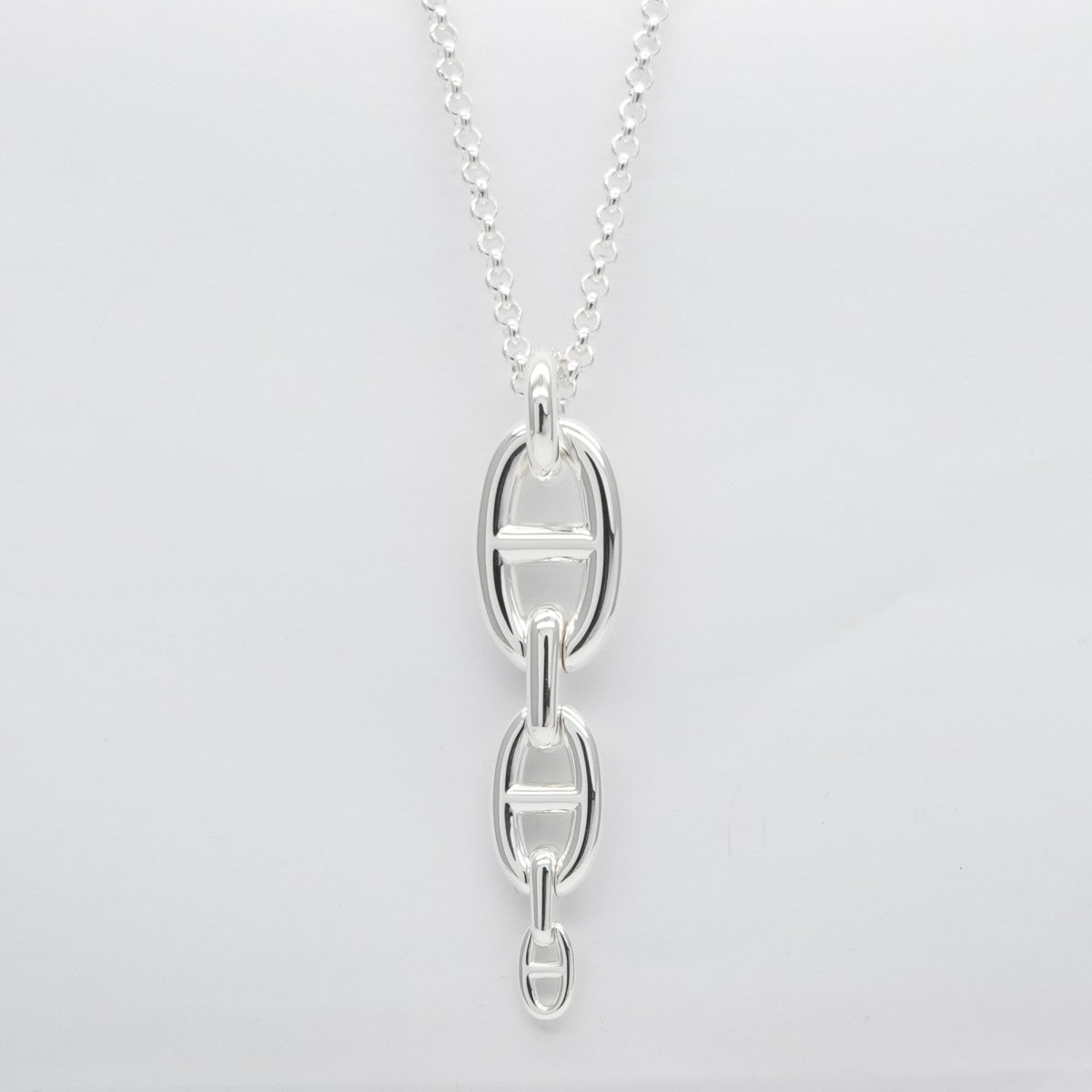 HERMES HERMES Chaine d'Ancre Chaine d'Ancre Necklace Pendant Choker Ag925 Silver Chene Anchenet Necklace New