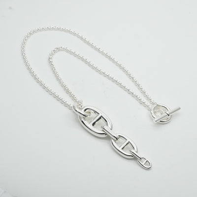HERMES HERMES Chaine d'Ancre Chaine d'Ancre Necklace Pendant Choker Ag925 Silver Chene Anchenet Necklace New