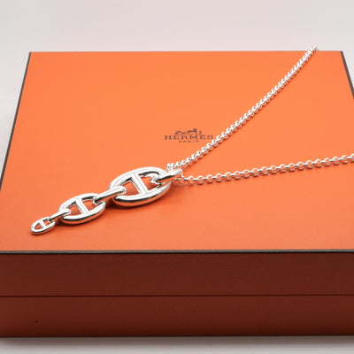 HERMES HERMES Chaine d'Ancre Chaine d'Ancre Necklace Pendant Choker Ag925 Silver Chene Anchenet Necklace New