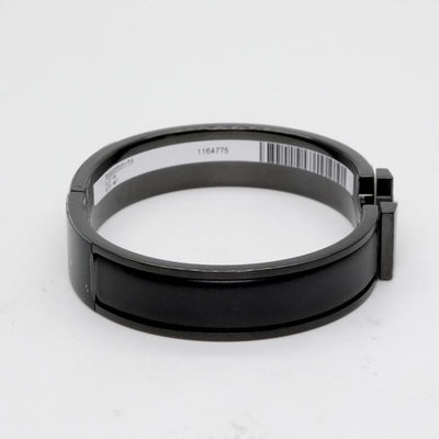 HERMES HERMES Click HH Bracelet Bangle Cuff Saw Black Bracelet Bangle