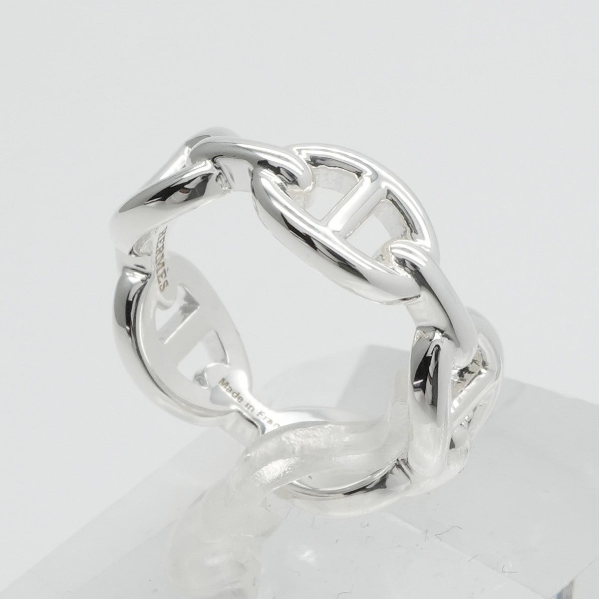 HERMES HERMES Anchene Anchene Chaine d'Ancre Ring SV925 Silver Silver New Ring Accessories
