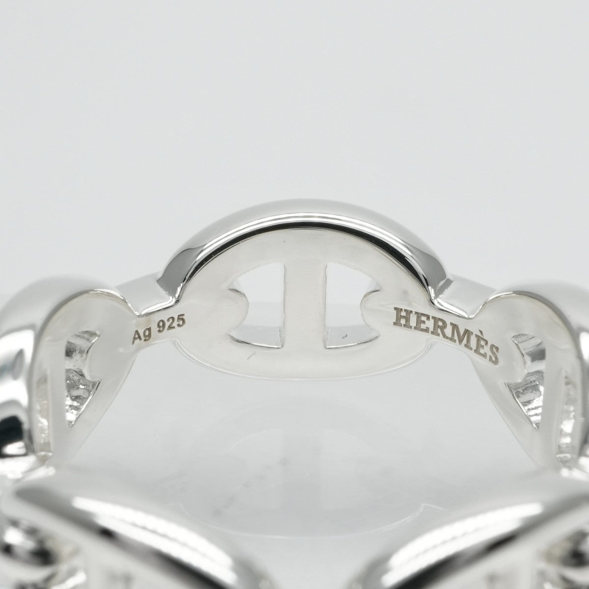 HERMES HERMES Anchene Anchene Chaine d'Ancre Ring SV925 Silver Silver New Ring Accessories